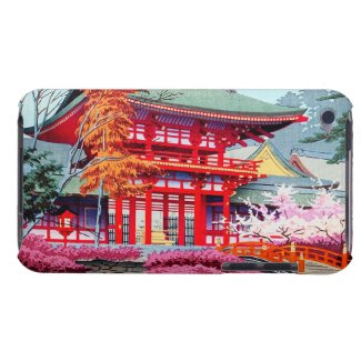 Cool japanese Red Temple Spring Asano Takeji iPod Touch Case-Mate Case
