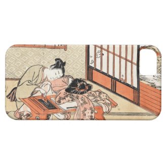Cool japanese vintage ukiyo-e geisha scroll iPhone 5 cover
