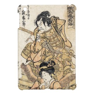 Cool japanese vintage ukiyo-e samuraj warrior art cover for the iPad mini