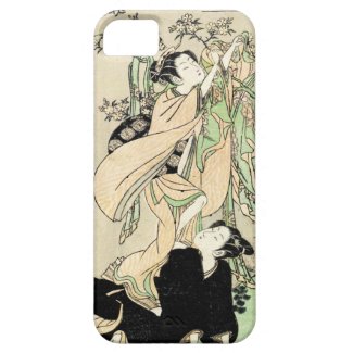 Cool japanese vintage ukiyo-e scroll two geishas iPhone 5 cases