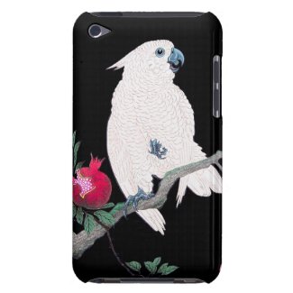 Cool japanese white cockatoo parrot tropical bird barely there iPod cover
