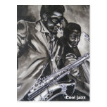 Cool jazz postcard