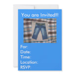 Cool Jeans Birthday Invitations!