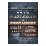 cool jeans design modern birthday invitations