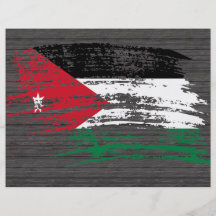 Cool Jordanian flag design Custom Flyer