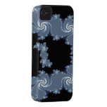 Cool Julia Fractal Steel Grey Art iPhone 4 Case