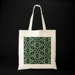 Cool kalieodscopic flowers purple and green bags