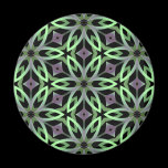 Cool kalieodscopic flowers purple and green magnets