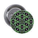 Cool kalieodscopic flowers purple and green buttons