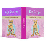 Cool kangaroo - pink binder