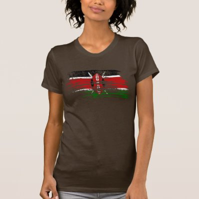 Cool Kenyan flag design T-shirt