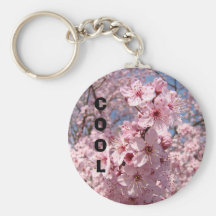COOL keychain Pink Spring Tree Blossom Flowers