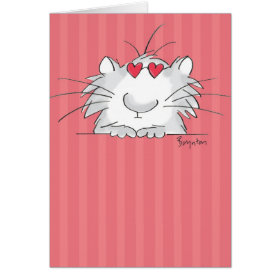 COOL KITTY Valentines by Boynton Greeting Card