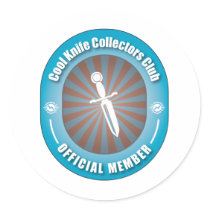 Cool Knife Collectors Club stickers by busybees Cool Knife Collectors Club stickers