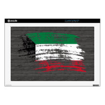 Cool Kuwaiti flag design Skin For Laptop