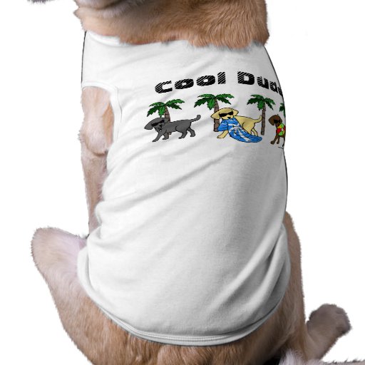 Cool Labradors Beach Party Cartoon Dog Clothing