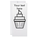 Cool layered cupcake rack card template
