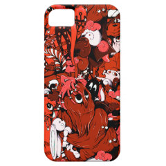 Cool Little Monsters in Red iPhone 5 Cover
