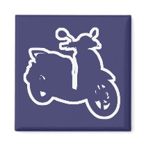 Cool little Scooter Magnet by MPG_Scooter_Club Cool little Scooter Magnet