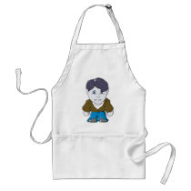Cool Little Vamp in Brown Bomber aprons