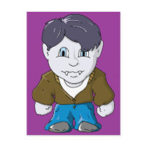 Cool Little Vamp in Brown Bomber postcards