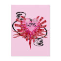 Cool Love Heart Postcards by valentinesday Cool Love Heart Postcards