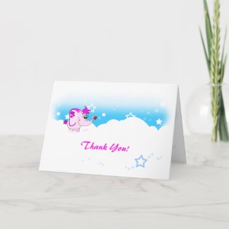 Cool Lucky Pinkie Thank You Greeting Card