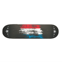 Cool Luxembourger flag design Skate Board