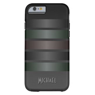 Cool Manly Black Stripes Pattern iPhone 6 Case