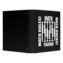 cool math teacher vinyl binder