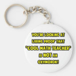 Cool Math Teacher Is NOT an Oxymoron Keychains