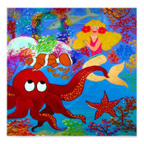 Cool Mermaid Leah posters