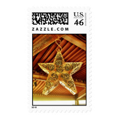 Cool Metal Star Hanging Patio Light Fixture Postage Stamps