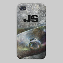 Cool Metals Abstract case with Monogram iphone cases