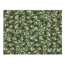 Cool Military Green Camouflage Pattern Post Cards