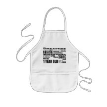 Cool Modern 1st Birthdays : Greatest 1 Year Old Apron