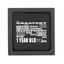 Cool Modern 1st Birthdays : Greatest 1 Year Old Premium Gift Box