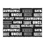 Cool Modern Design for Uncles : Positive Words Stretched Canvas Prints