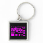 Cool Modern Fun Nieces : Greatest Niece keychains