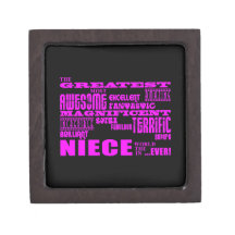 Cool Modern Fun Nieces : Greatest Niece Premium Keepsake Box
