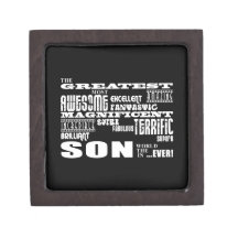 Cool Modern Fun Sons : Greatest Son Premium Keepsake Box