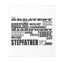 Cool Modern Fun Stepfathers : Greatest Stepfather Note Pad