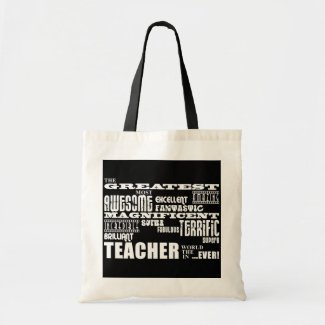 Cool Modern Fun Teachers : Greatest Teacher World Tote Bag