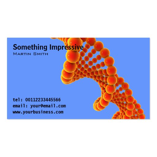 Cool Modern Science Business Cards (front side)