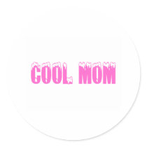 Cool Mom (Pink) Stickers