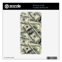 Cool Money Pattern Skins For iPhone 4S