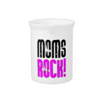 Cool Mothers Day Birthdays Christmas : Moms Rock Beverage Pitcher