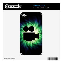 Cool Movie Camera; Video Film iPhone 4 Skin