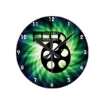 Cool Movie Film Reel Round Clocks