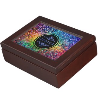 Cool Multicolor Retro Glitter & Sparkles Pattern 3 Memory Boxes